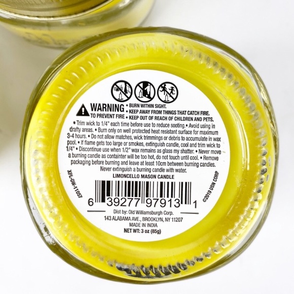 Limoncello and Coconut Mango Mini Scented Candles - Picture 5 of 5